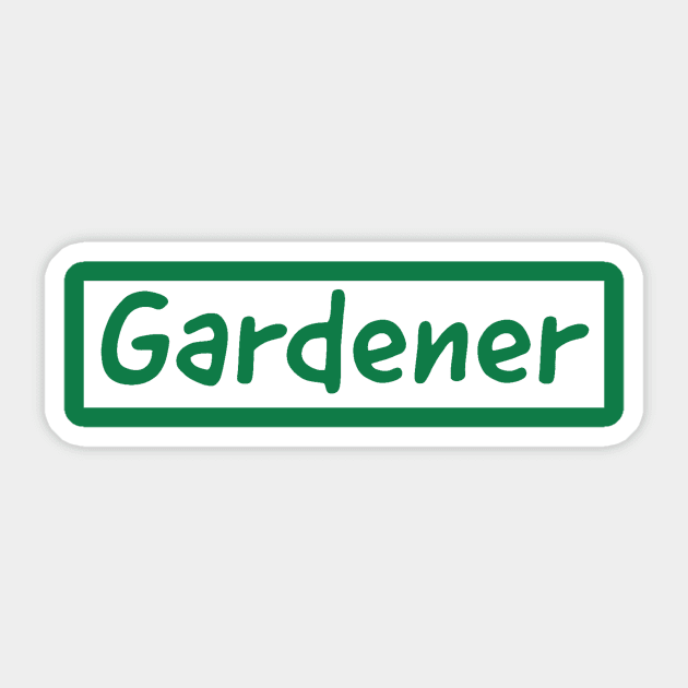 Gardener Sticker by Tiomio